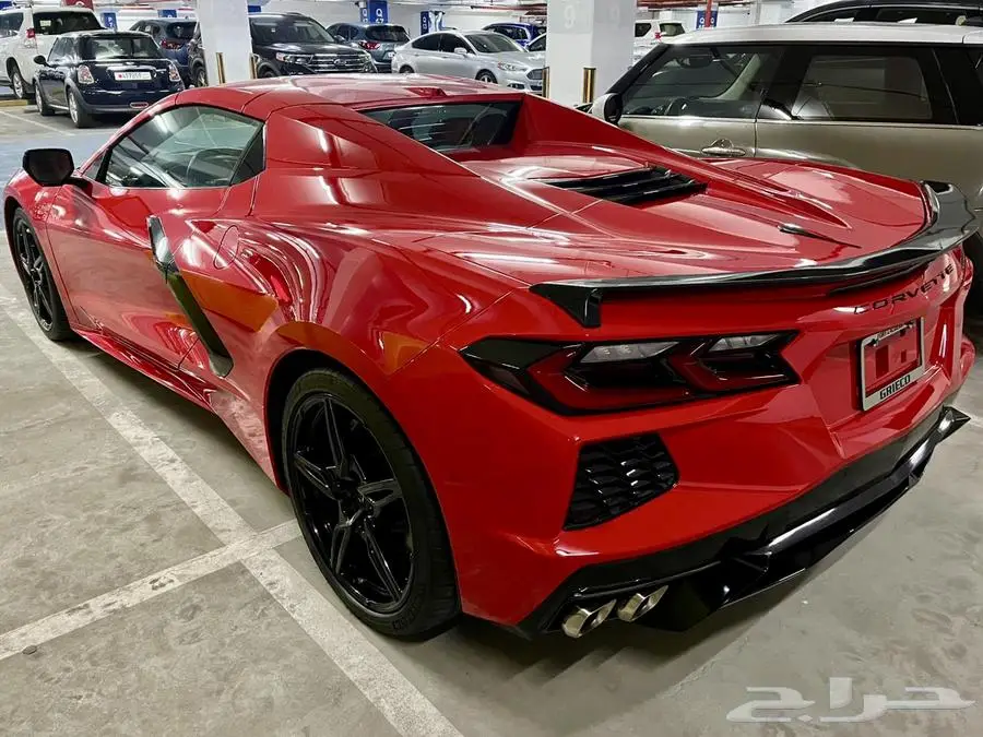 كورفيت C8 ستنغراي كشف Corvette C8 Stingray أحمر 2023م 4