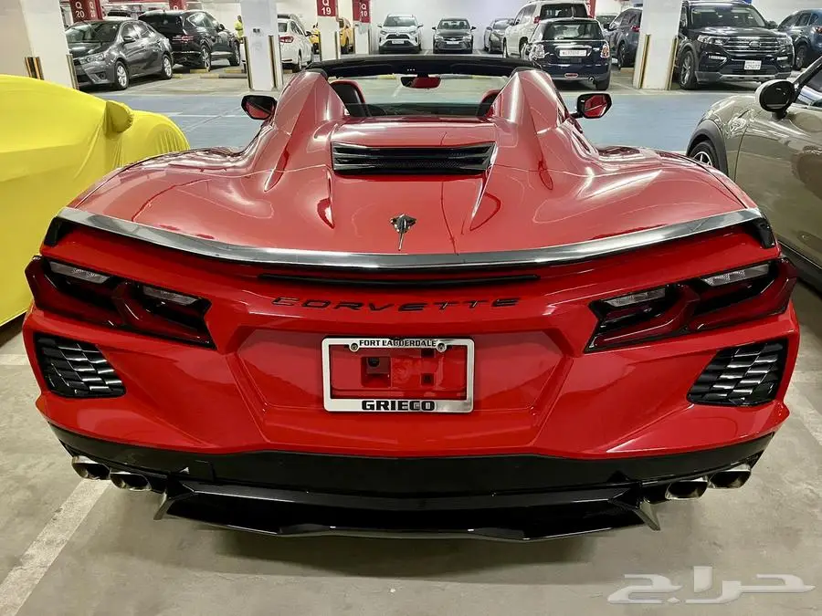 كورفيت C8 ستنغراي كشف Corvette C8 Stingray أحمر 2023م 7