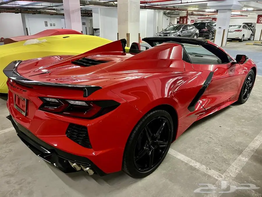 كورفيت C8 ستنغراي كشف Corvette C8 Stingray أحمر 2023م 9