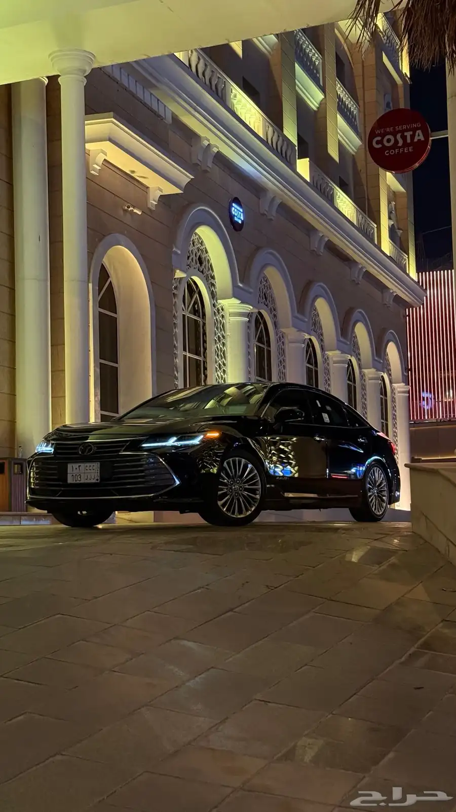 افالون 21 بريميوم لونها ابيض حاط عليها PPF اسود 4