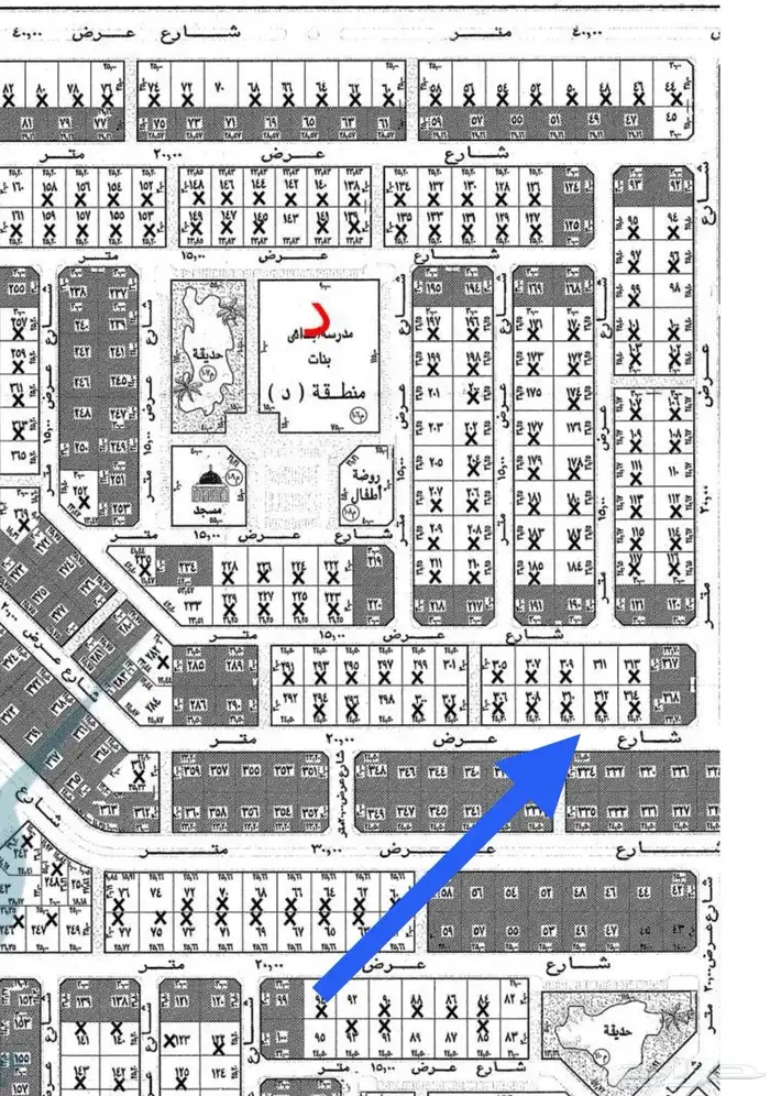 ارض للبيع في الورود الشرقي الاحساء 1