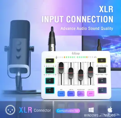 مكسر صوت فيفاين الجديد FIFINE MIXER SC3 1