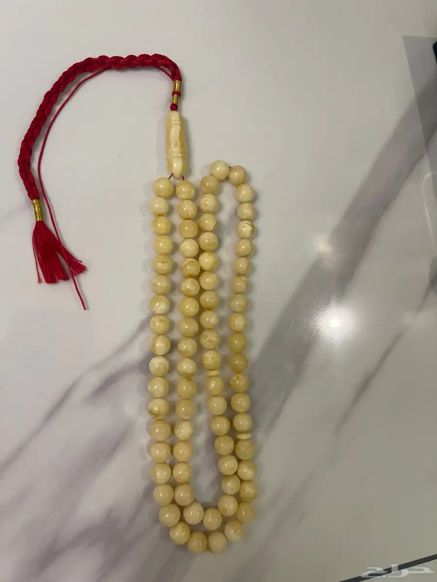 سبحة كهرمان طبيعي سوبر 0