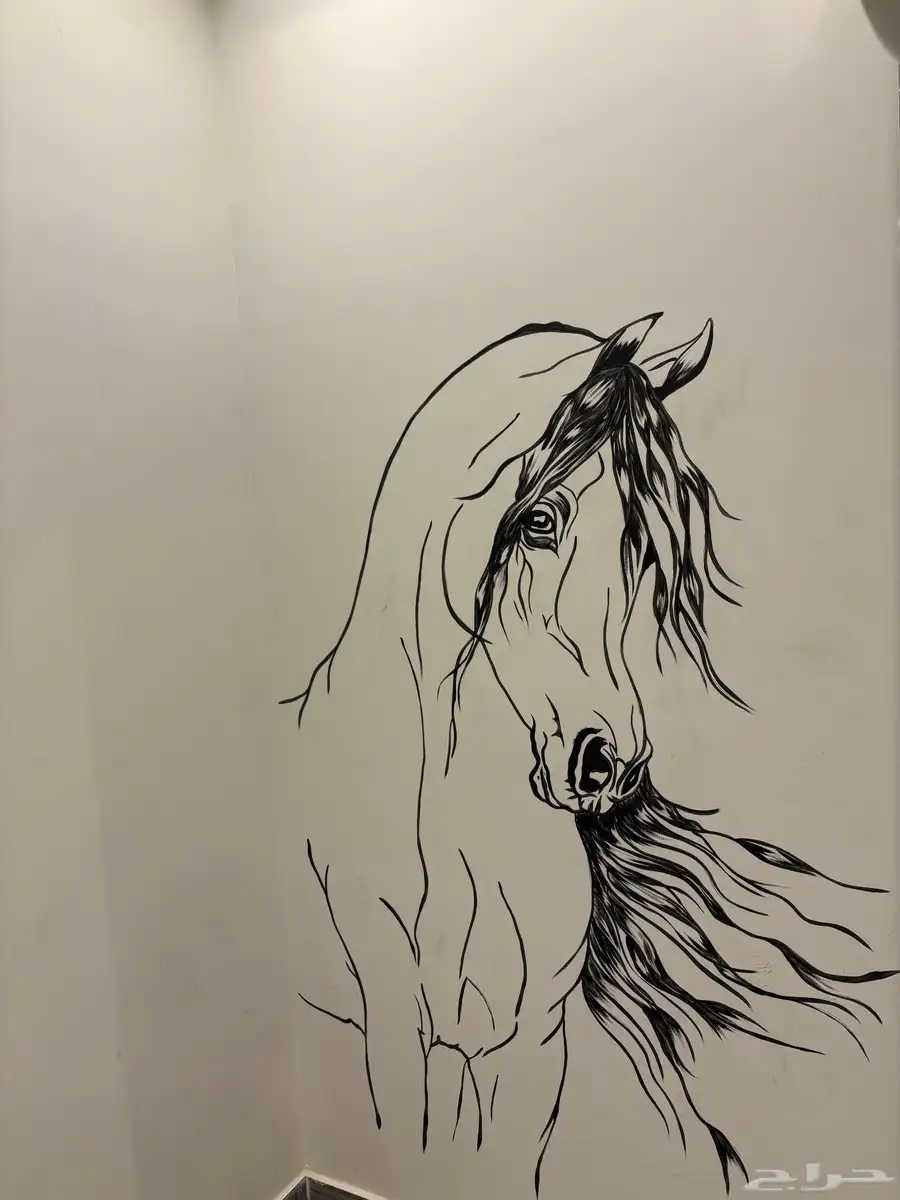 رسم على جداري او لسطبلات او غرف خيل 5