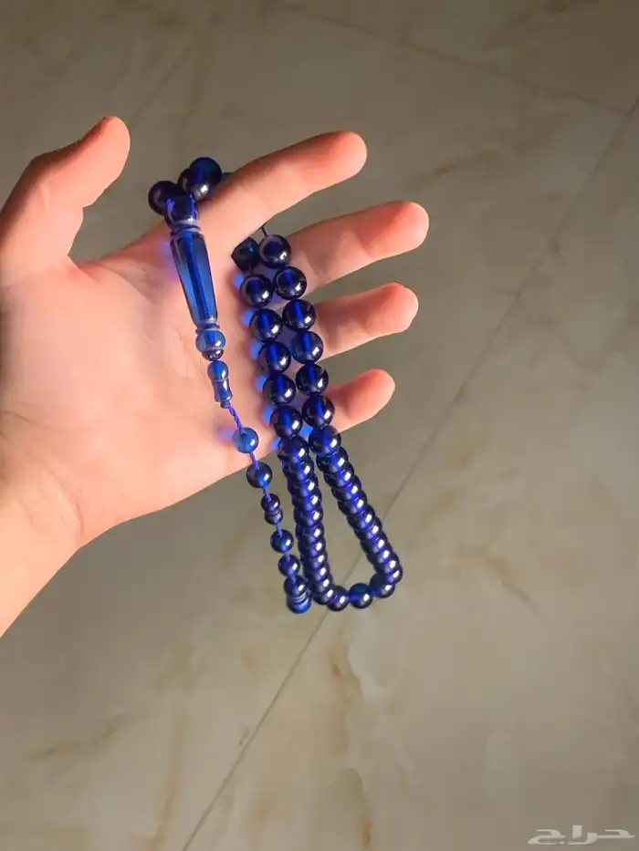 سبحه حربا الخيط مقاوم للقطع مع تمليكه جميله مسيومه 35 5