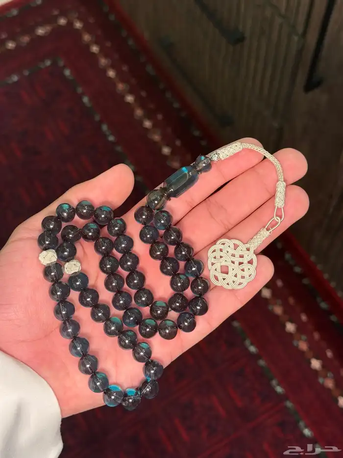 مسابيح زعفران بطربزونه وفواصل نحاس 2
