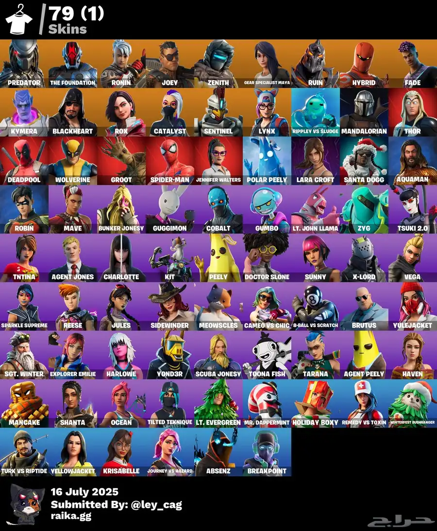 حساب فورت نايت اساسي 0