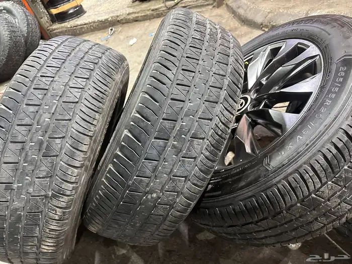 جنوط جيب لاند كروزر 2023 صيني مع كفرات دنلوب 265.55.20 ت23 12