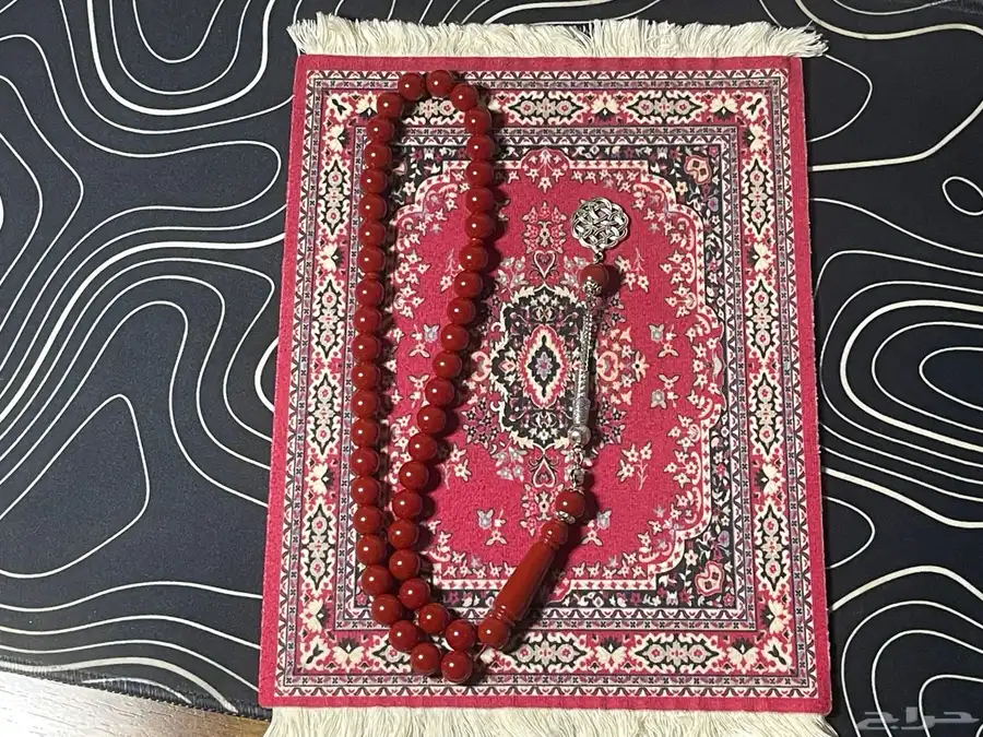 سبحة احمر غامق 0