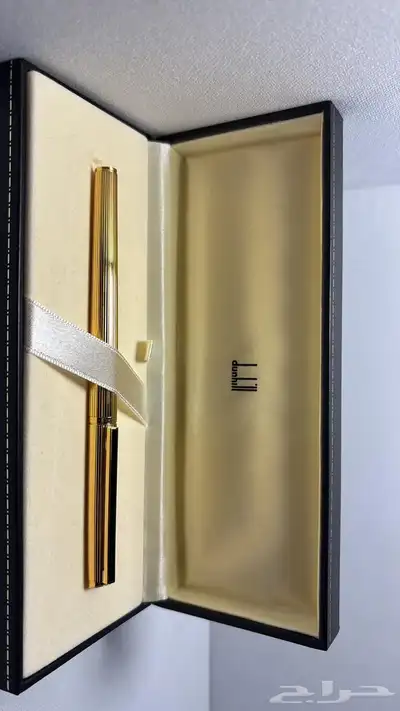 قلم دنهل ذهبي ماشة سوداء 1
