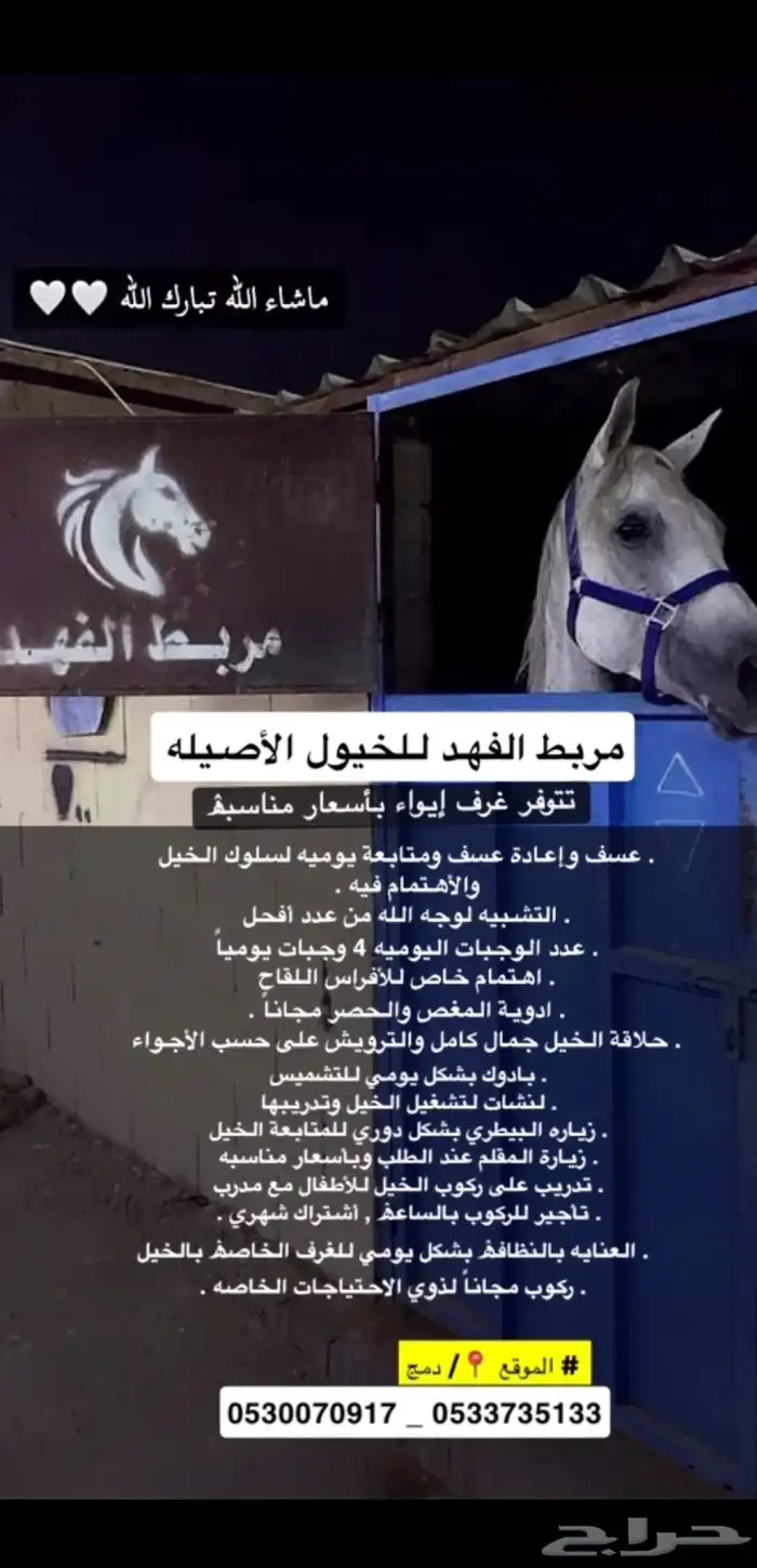 إيواء خيل 0