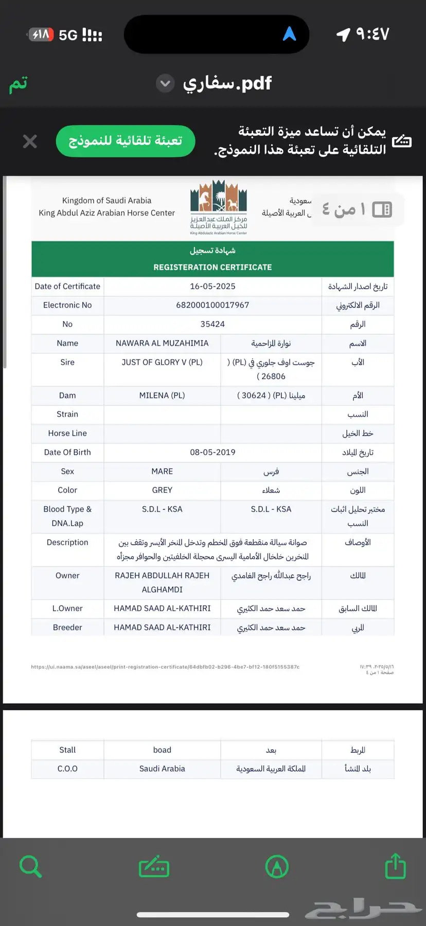 فرس واهو 4