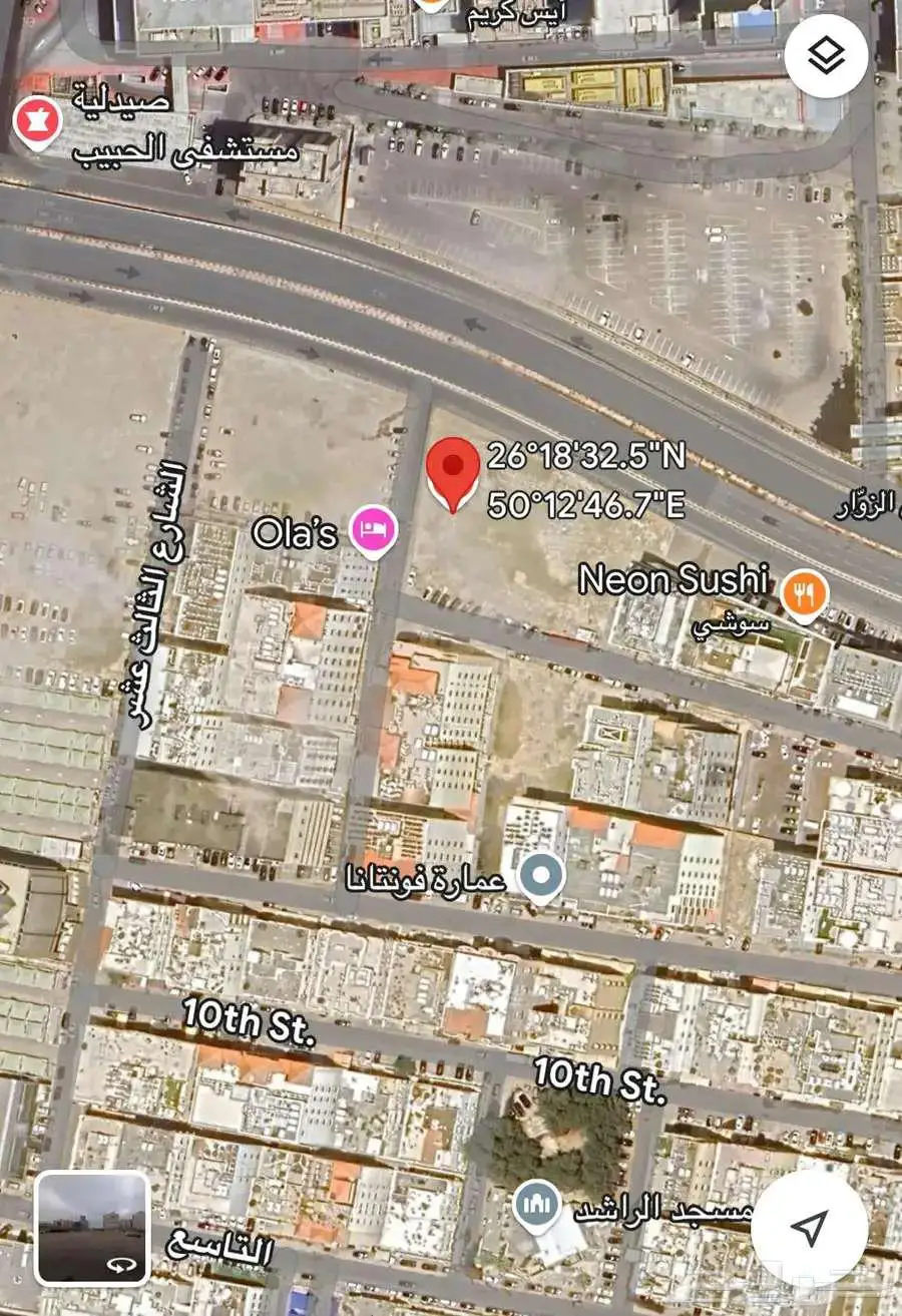 ارض تجاريه للبيع الخبر البندريه 2