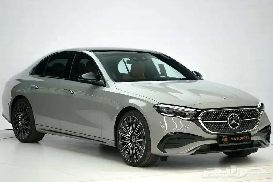 مرسيدس E 300 موديل 2025 أصفار خليجي رمادي ألبين بني تونكا 0