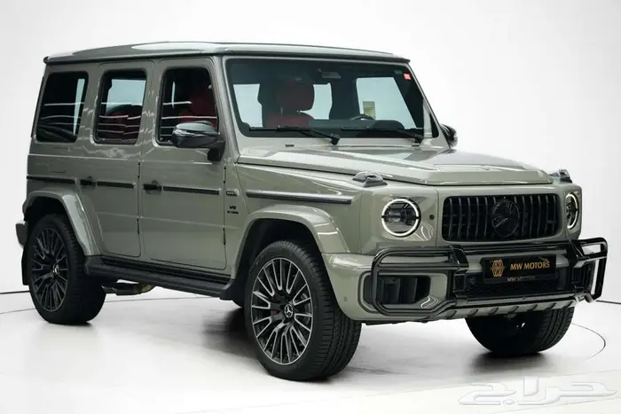 مرسيدس G 63 موديل 2025 أصفار خليجي رمادي كلاسيك أحمر 0