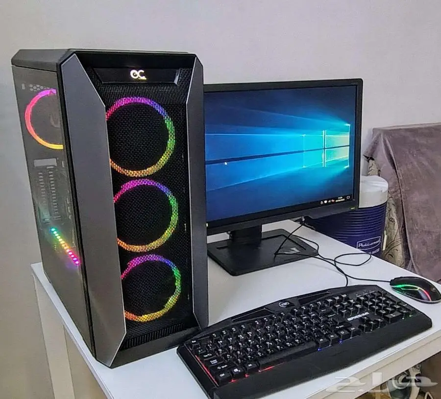 pc gaming rtx بيسي قيمنق overclock RGB كامل مع الشاشة 0