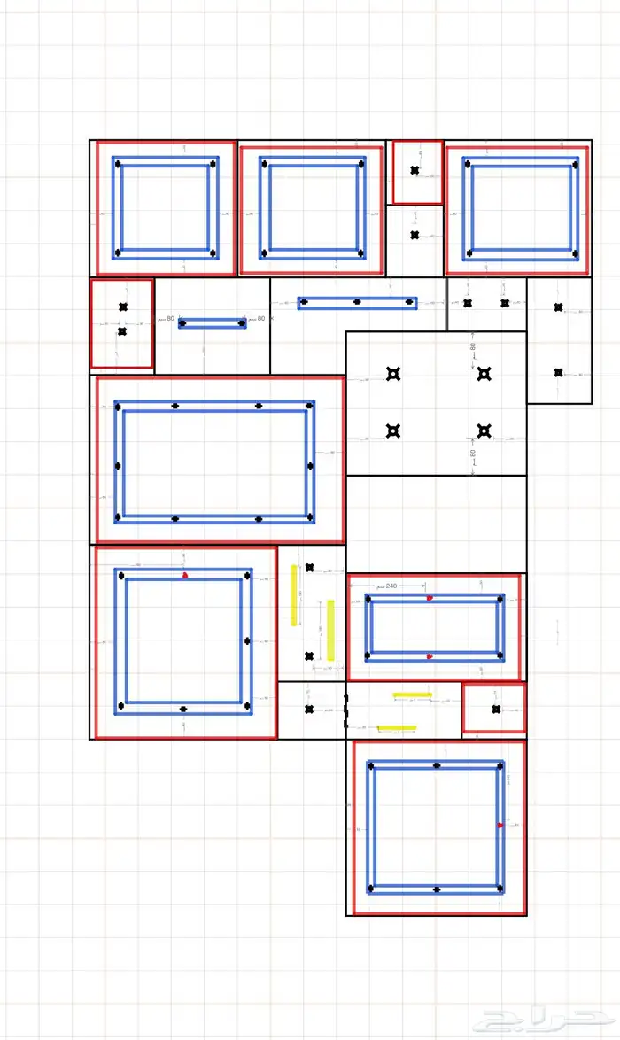 تصميم داخلي واستشارات هندسيه مخططات توزيع اناره 0