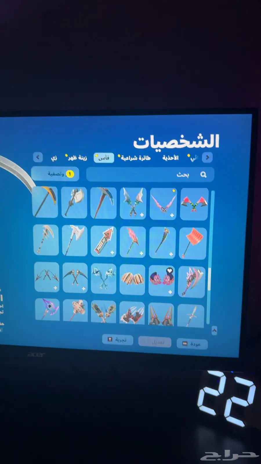 سلام عليكم حساب فورت  الحساب فيه بلاك اوبس 6  اقبل بدل 4