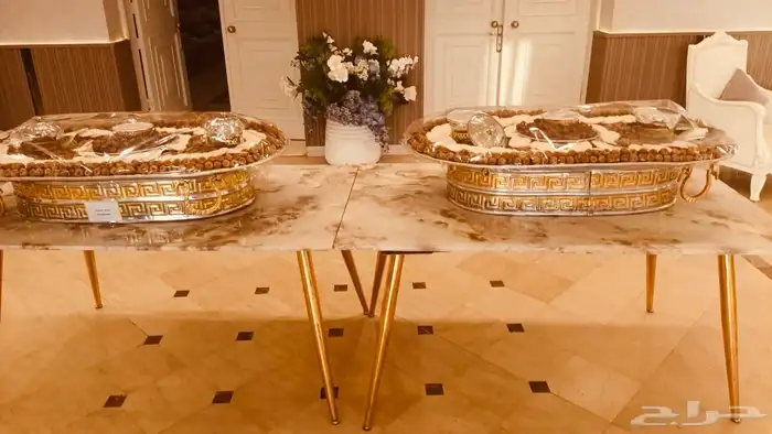 تجهيز صواني التمر والسمن والمضير 17