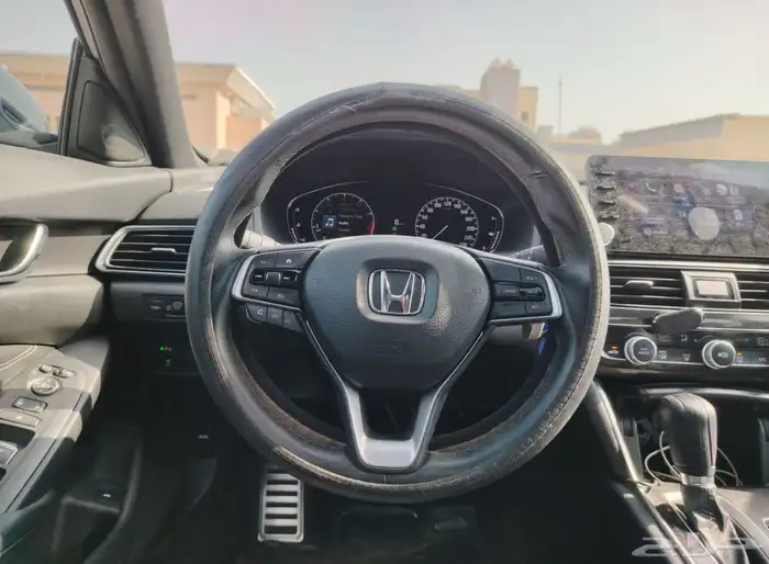 هوندا اكورد سبورت داخليه اسود lx 2021 7