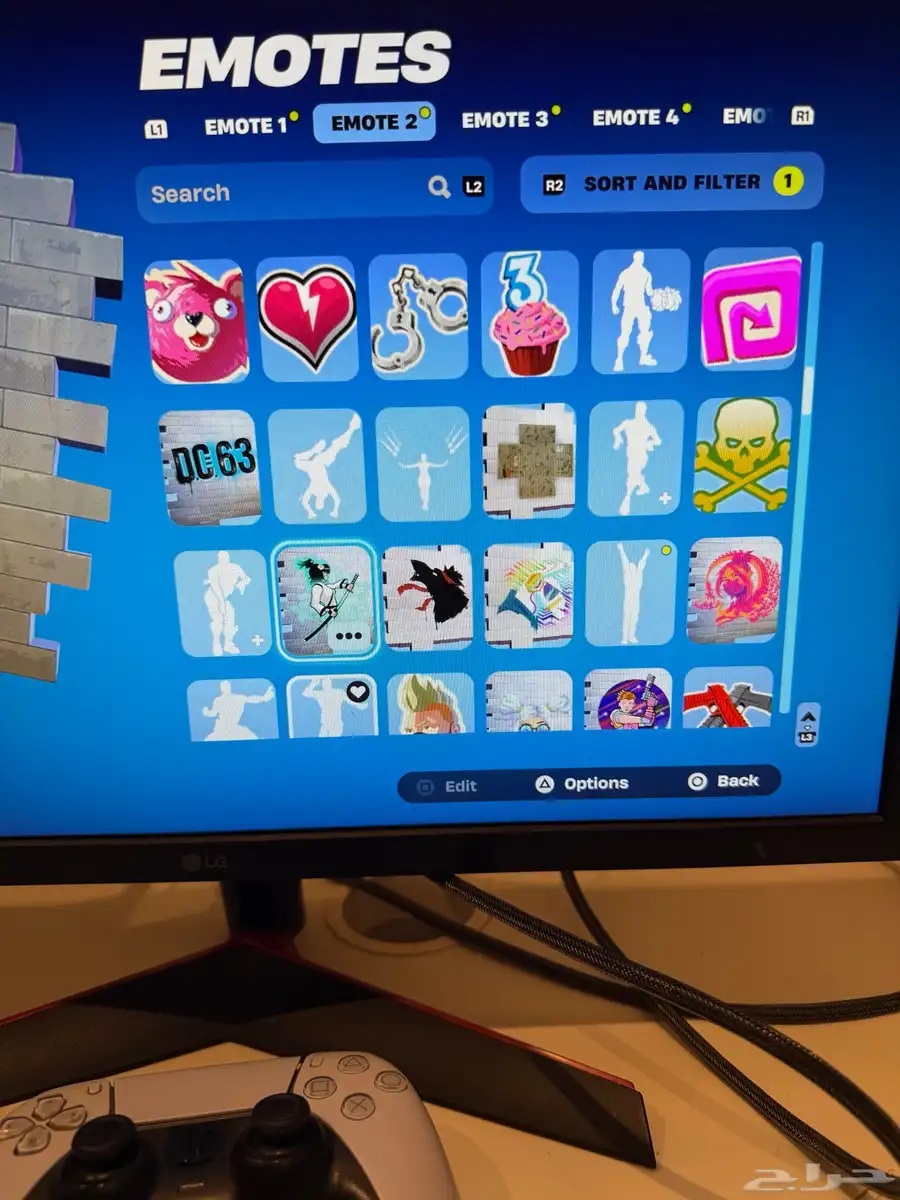 حساب فورت نادر من السيزون 6 و حزم السوني النادرة سكن الجلكسي 28