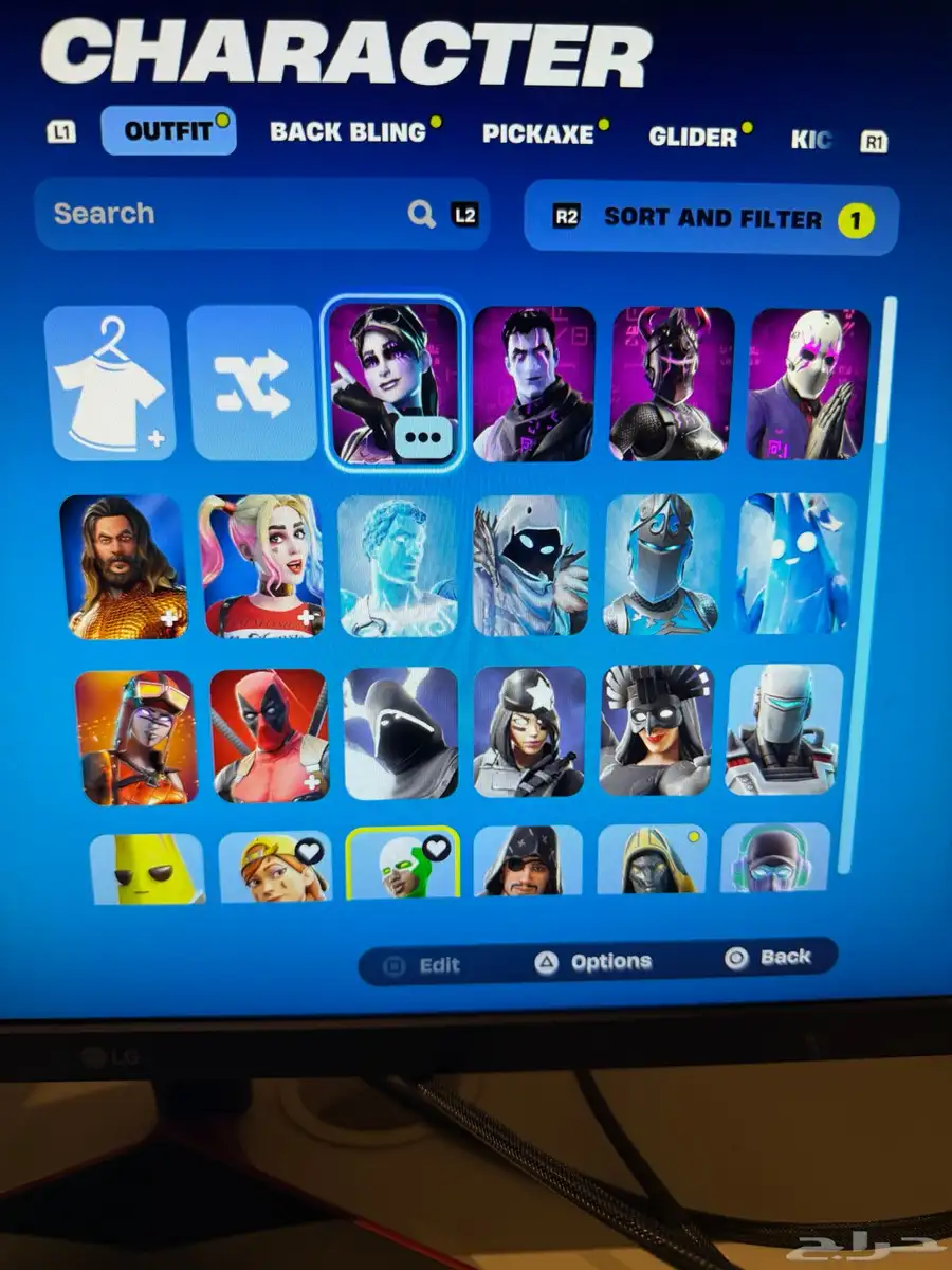 حساب فورت نادر من السيزون 6 و حزم السوني النادرة سكن الجلكسي 1