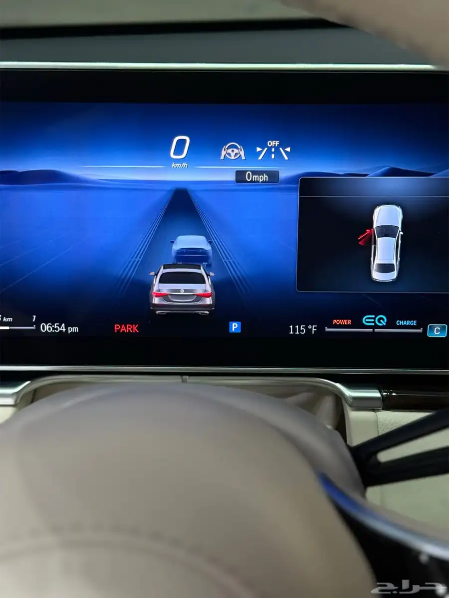 مرسيدس S500 2022 أبيض داخل ابيض 7