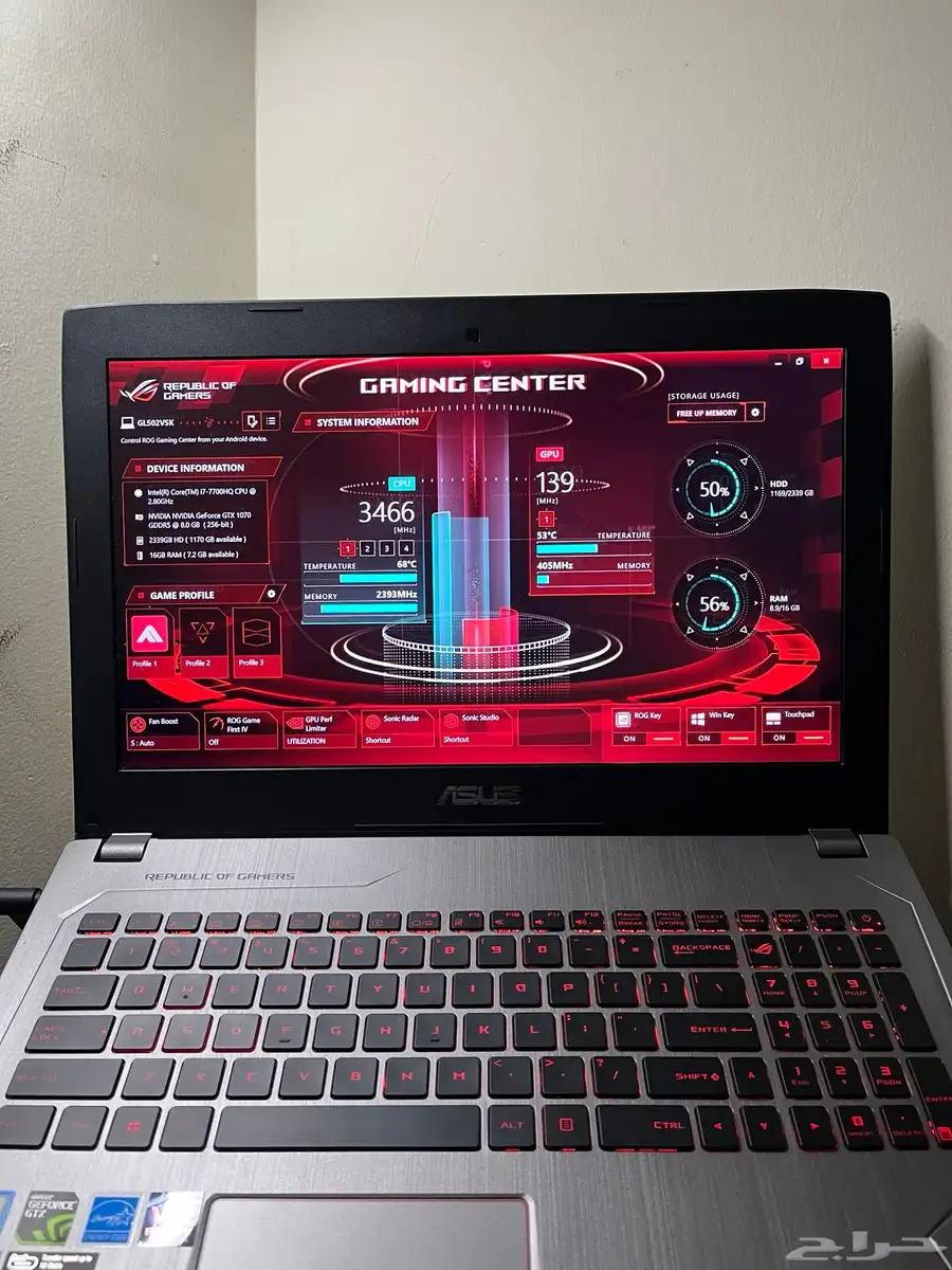 لابتوب العاب قيمينق اسوس Gaming laptop Asus 0