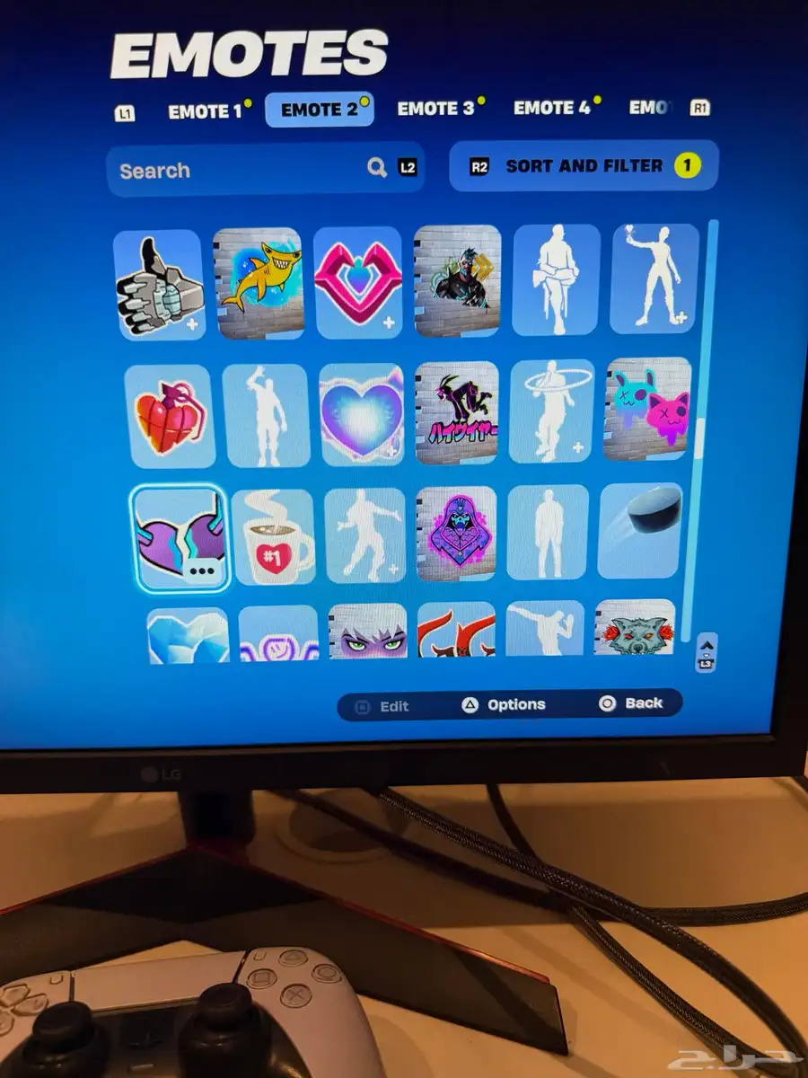 حساب فورت نادر من السيزون 6 و حزم السوني النادرة سكن الجلكسي 34