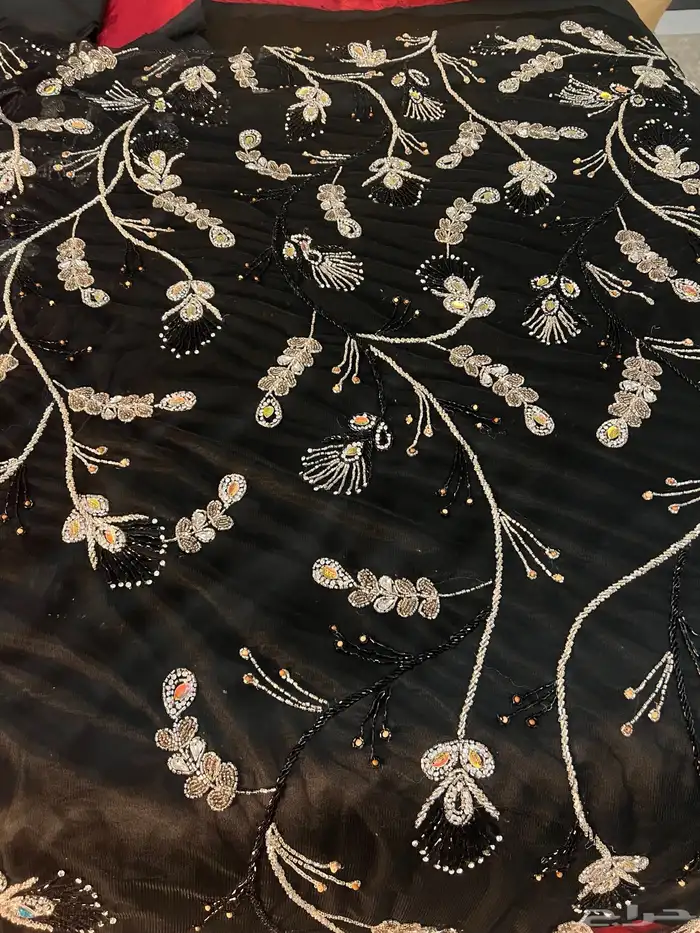 قطعة قماش اسود. مع فستان للحمل 1