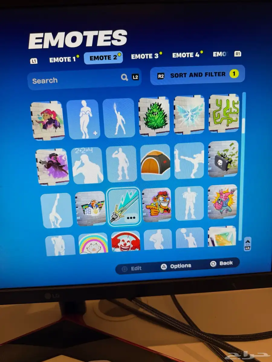 حساب فورت نادر من السيزون 6 و حزم السوني النادرة سكن الجلكسي 24