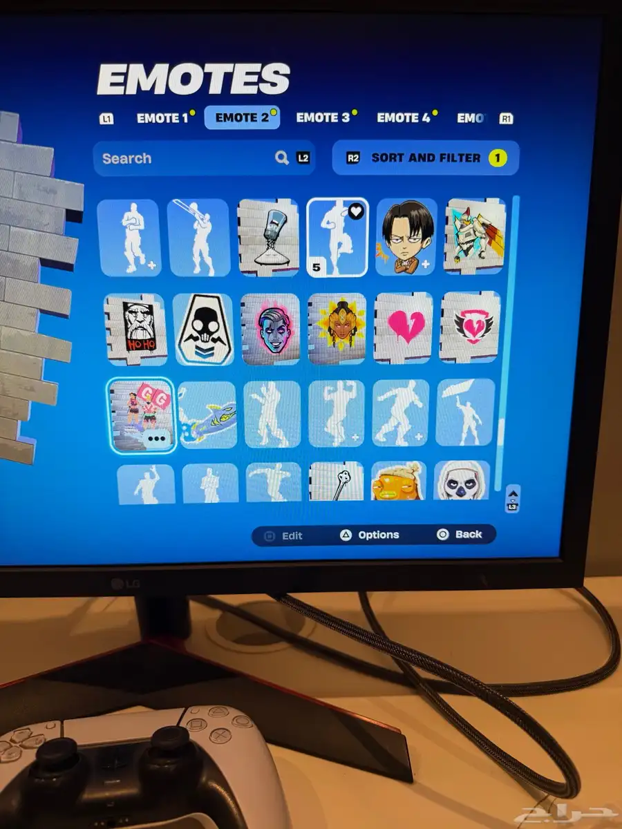 حساب فورت نادر من السيزون 6 و حزم السوني النادرة سكن الجلكسي 36