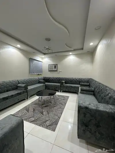 كنب مجلس رمادي نظيف 0