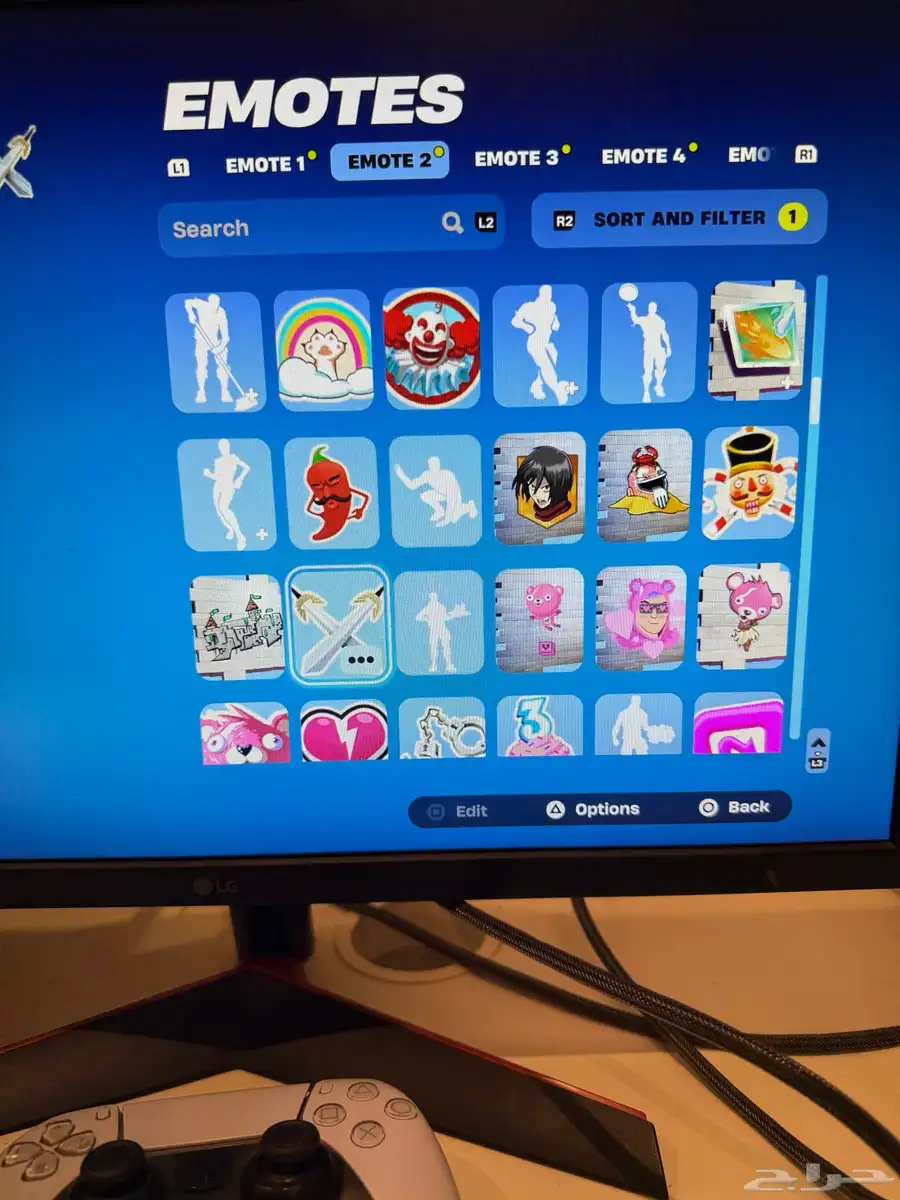 حساب فورت نادر من السيزون 6 و حزم السوني النادرة سكن الجلكسي 23