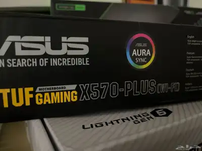 على السوم ماذربورد بالمواقع ب 1500 تباع asus tuf x570 plus 0