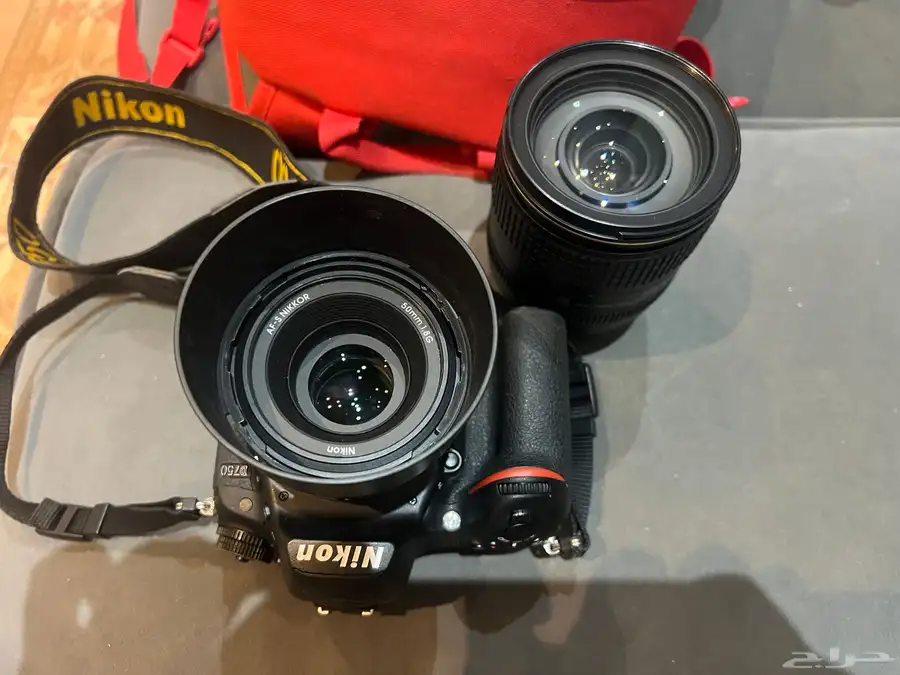 Nikon D750 with 2 lenses 50mm and 24-120mm 2