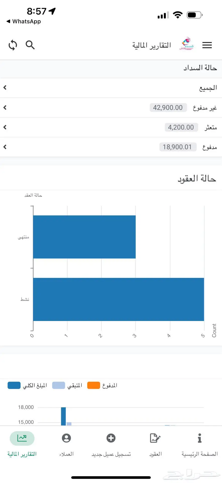 نظام إدارة الأقساط لتسجيل ومتابعة أقساط العملاء - جاهز للبيع 3