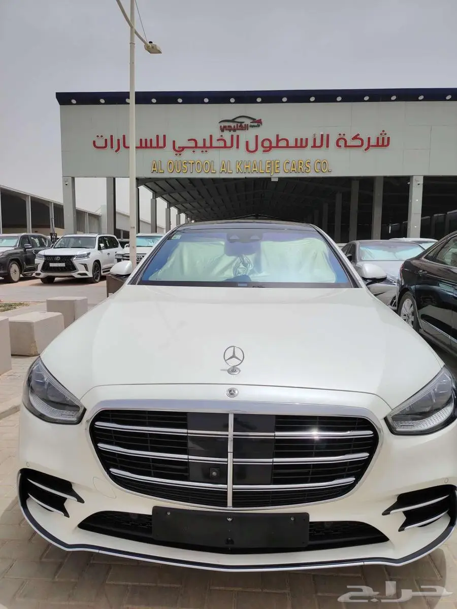 مرسيدس S500 2021 AMG اس 500 لون ابيض استخدام شخصي جفالي 0