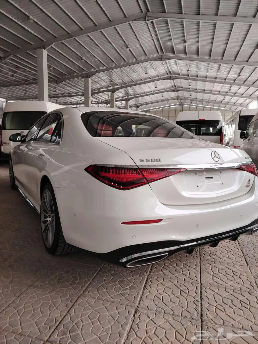 مرسيدس S500 2021 AMG اس 500 لون ابيض استخدام شخصي جفالي 9