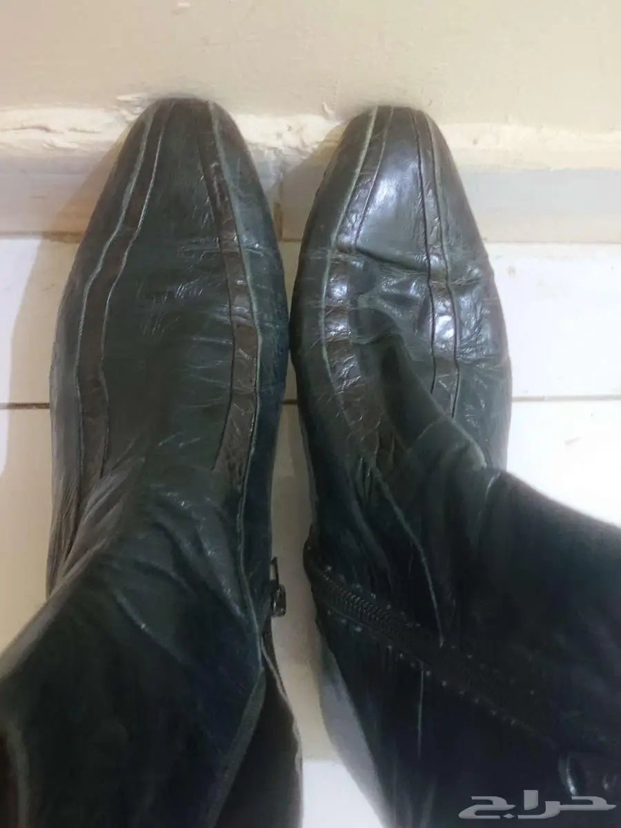 حذاء رجالي نص بوت ايطالي اصلي مستعمل نضيف جداا مقاس 41 9