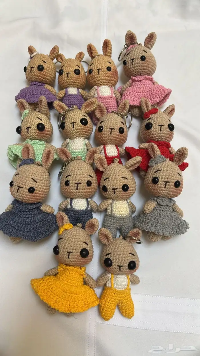 ميداليات أرانب كروشيه 0