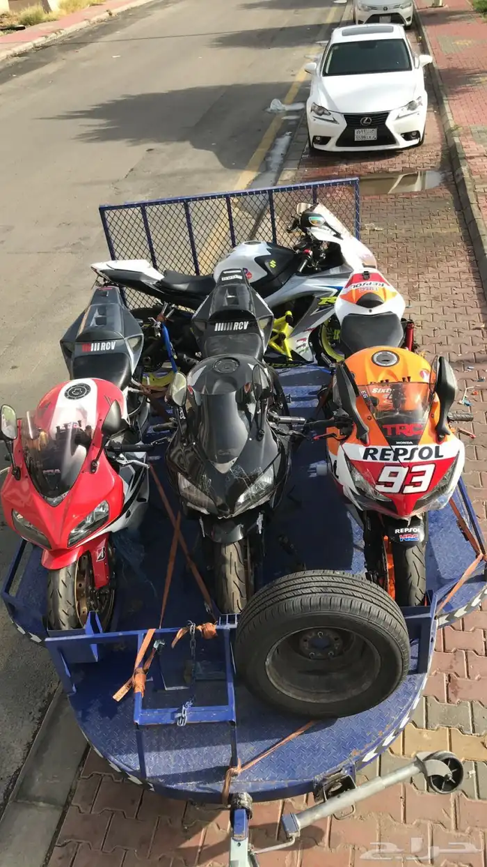 قلص للدراجات النارية للإيجار   Motorbike trailer for rent 1