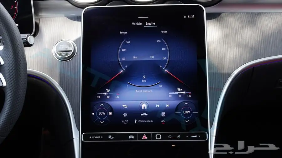 مرسيدس بنز سي 200 AMG بريميوم بلس خليجي اصفار ضمان الوكيل 26