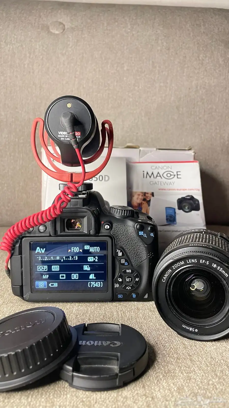 بكج كاميره كانون 650 Canon650Dنظيف جدا 1