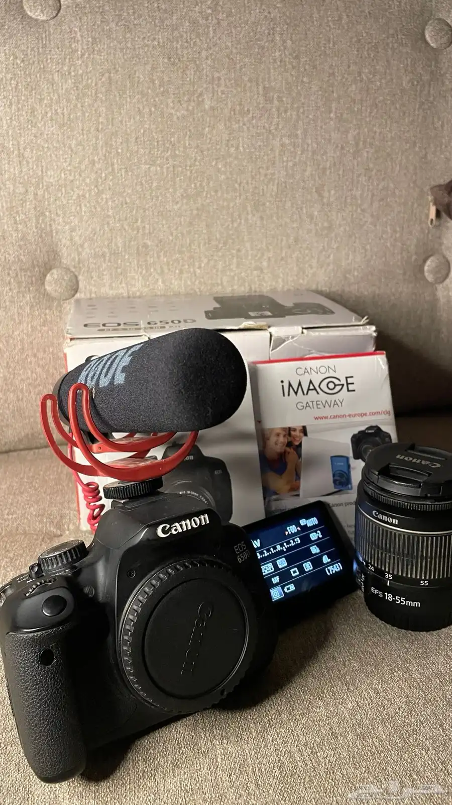 بكج كاميره كانون 650 Canon650Dنظيف جدا 3