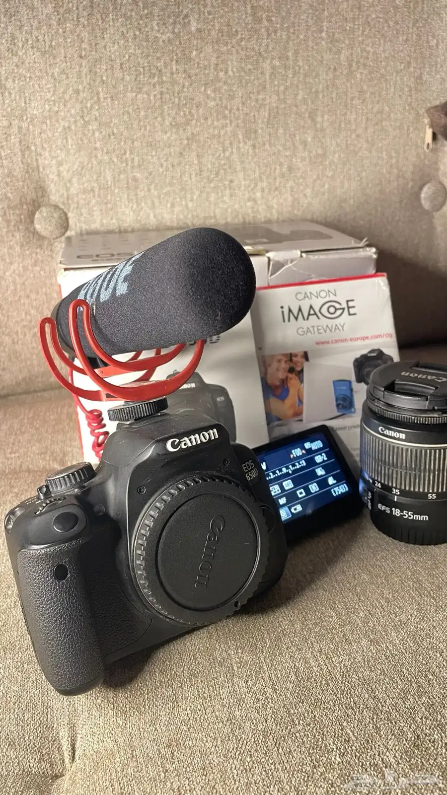 بكج كاميره كانون 650 Canon650Dنظيف جدا 0