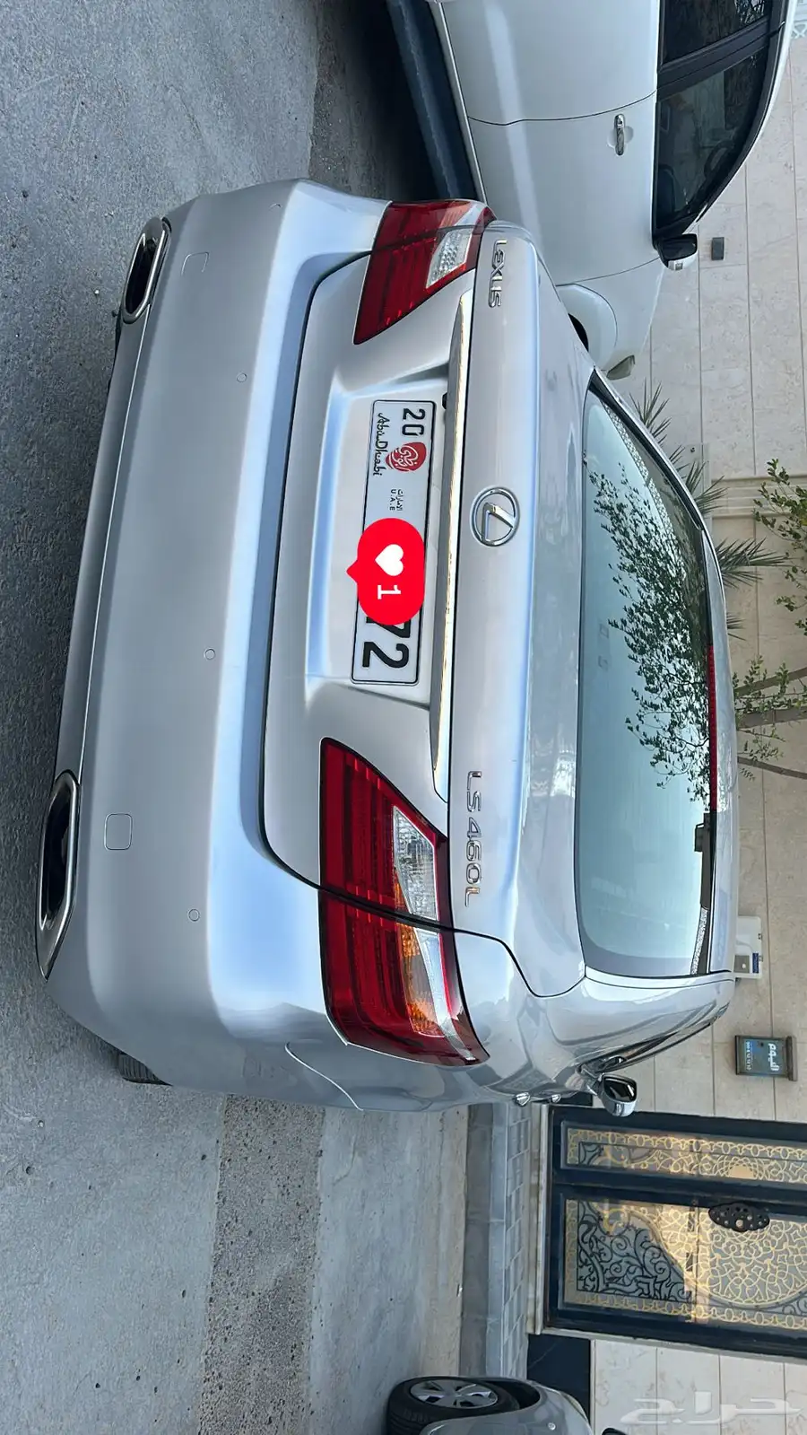 لكزس LS460L لارج فل 2011 اوبشن اللون رصاصي لوح اماراتية 1