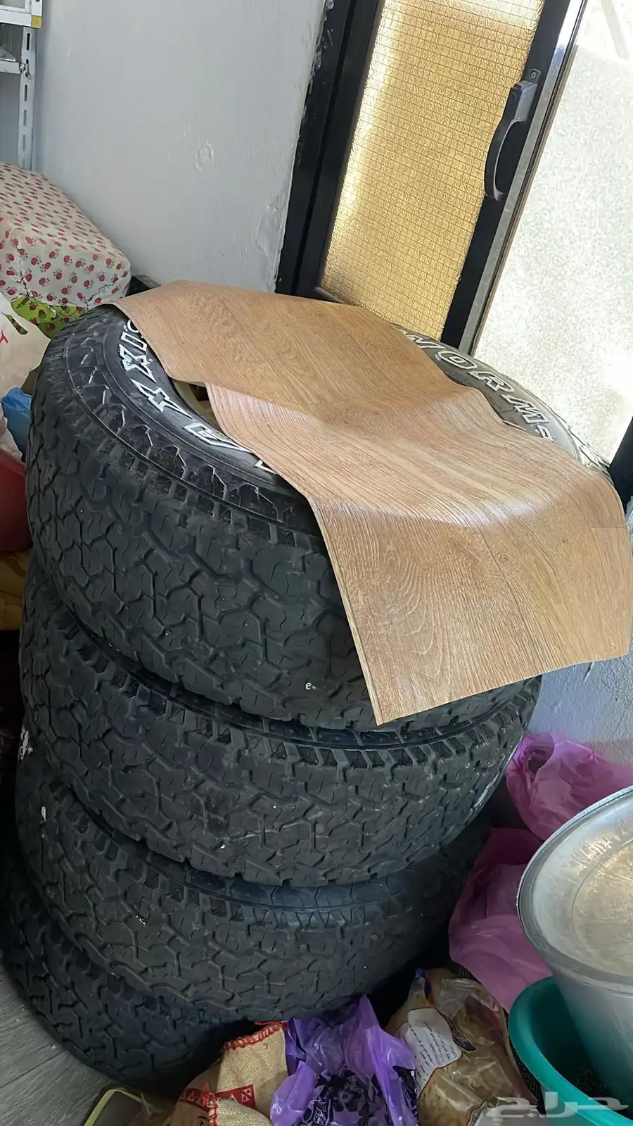 4جنوط الحميد مقاس16 4كفرات ماكسس حجريه 0