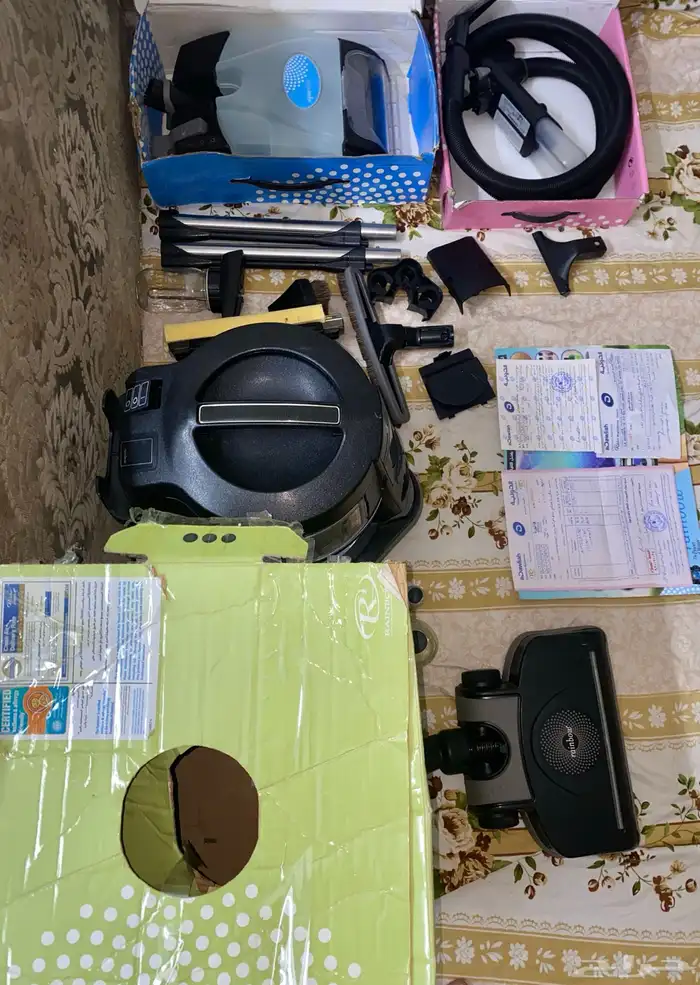 مكنسه رينبو معها جهاز غسيل الكنب 3