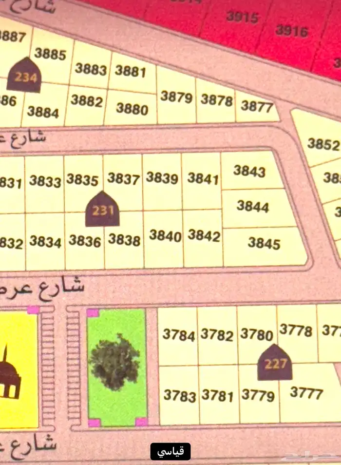 ارض سكنيه للبيع مكة مخطط الصفوة 3844 أ 3